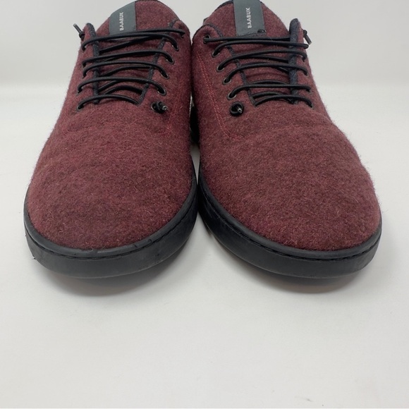 Baabuk Urban Wooler Wool Burgundy Casual Sneakers - Picture 2 of 9
